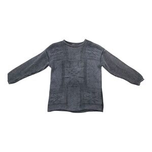 Vintage‎ Arizona Jean Co Patchwork Knit Sweater Men's M Women's L USA
